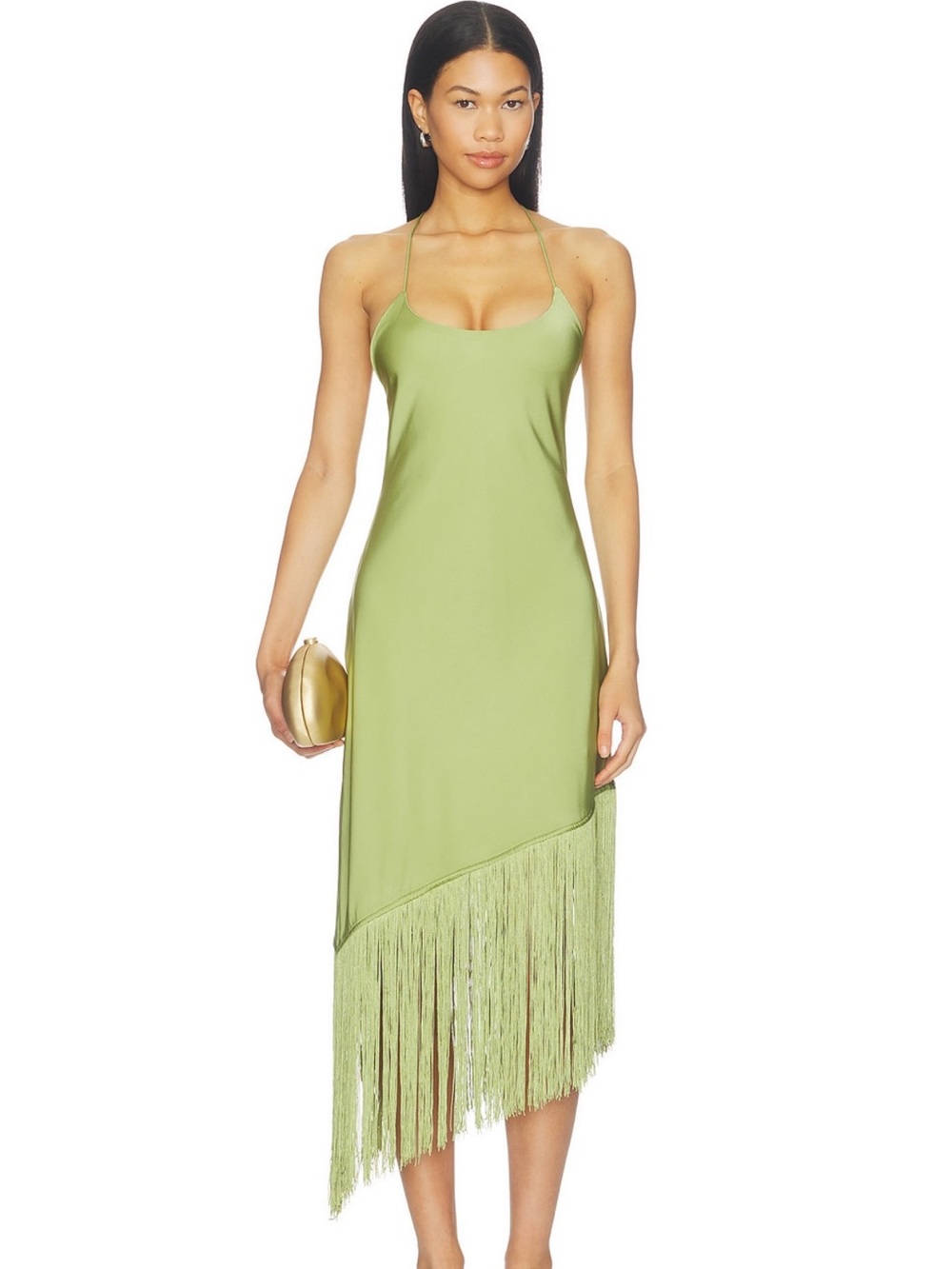 Natalina Fringe Midi Dress